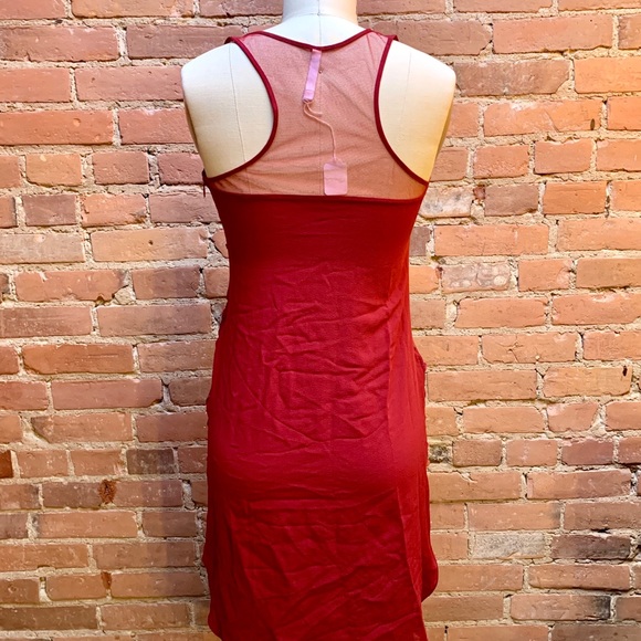Final $ Drop! SACHIN + BABI Red Chiffon Dress - Picture 6 of 8